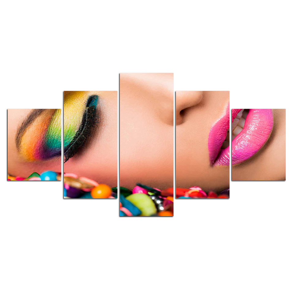 Beauty Makeup Hd - ไม่มีกรอบ 5 ชิ้นเล็บ Beauty Salon Make