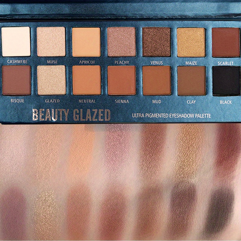 พาเลทอายแชโดว์เคลือบ14สีทาอายแ - Beauty Huda Makeup บทวิจารณ์และราคา