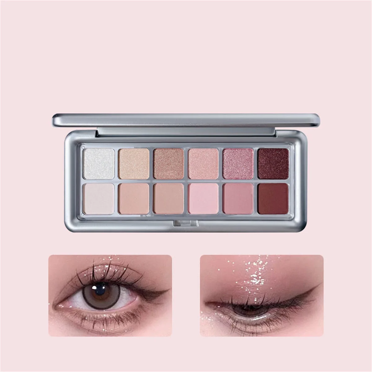 แผ่นอายแชโดว์ 12 สี Matte Pear - Beauty Huda Makeup บทวิจารณ์และราคา